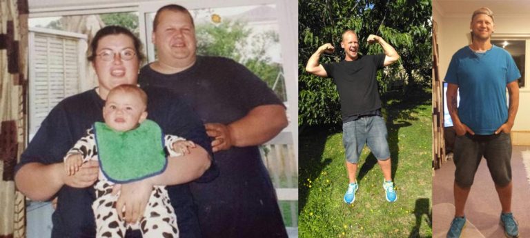 Doug's weightloss before and after